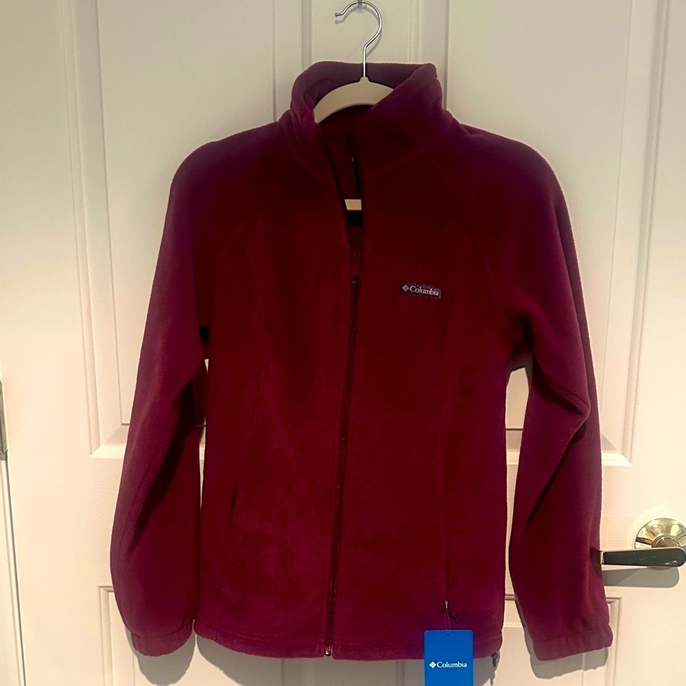 Columbia Deep Red Fleece Jacket